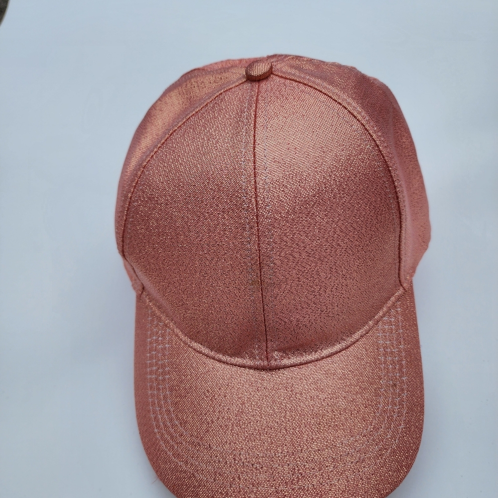 Shimmering Peachy Pink Baseball Cap